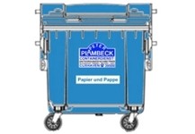 1,1 cbm Behälter für Altpapier und Pappe 1,1 cbm Behälter für Altpapier und Pappe